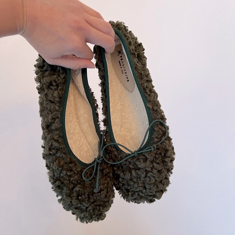 Prosperine shearling ballet flats